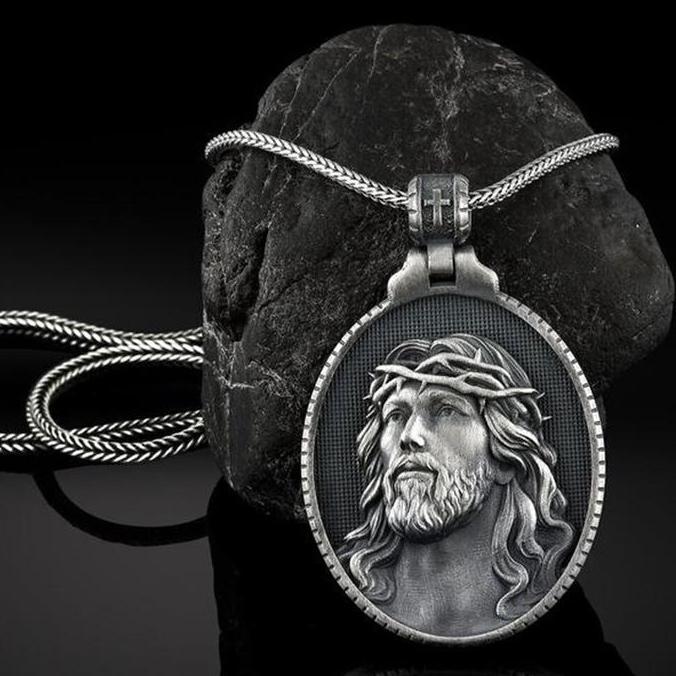 Kalung Tuhan Yesus Yesus Mahkota Berduri Anti Karat Jewellery  Vintage