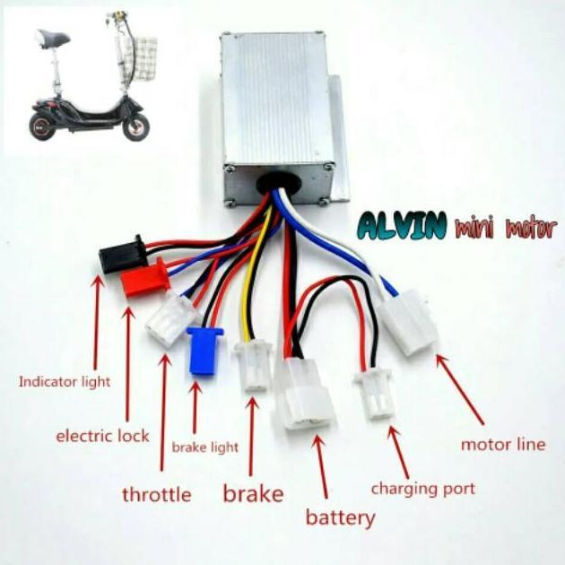 Kontroler skuter selis 24v 250w controller e scooter