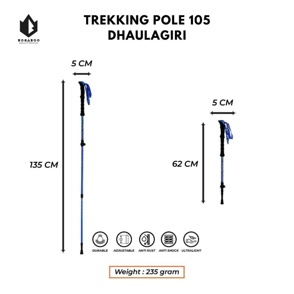 Trekking Pole Dhaulagiri 105 - Tongkat Pendaki Gunung - Tracking Pole - Tongkat Gunung - Tongkat Pen