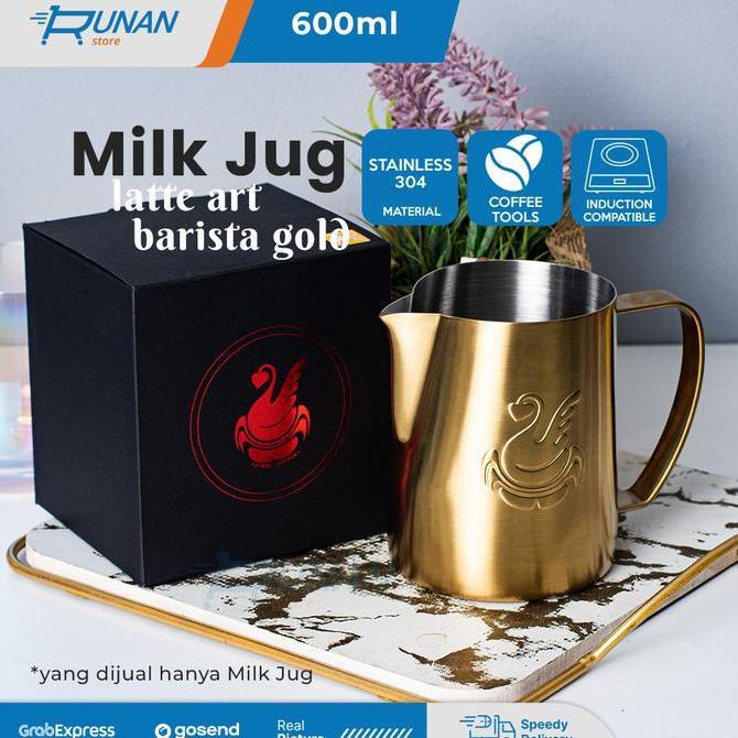 BEBAS ONGKIR - Milk Jug Sharp Spout 600ml NOT Jibbi Jug - Milk Jug Latte Art Barista