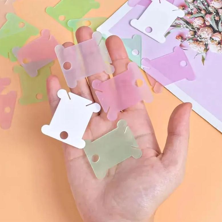 100pcs Embroidery Floss Bobbins Embroidery Floss Organizer Plastic Embroidery Thread Cards For Cross