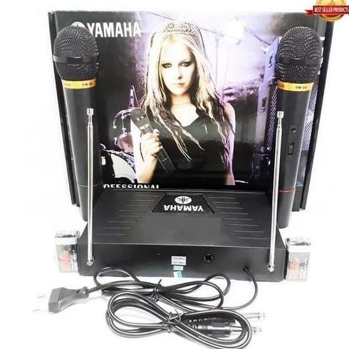 Yamaha YM-66 Mic Wireless Karaoke Microphone Tanpa Kabel