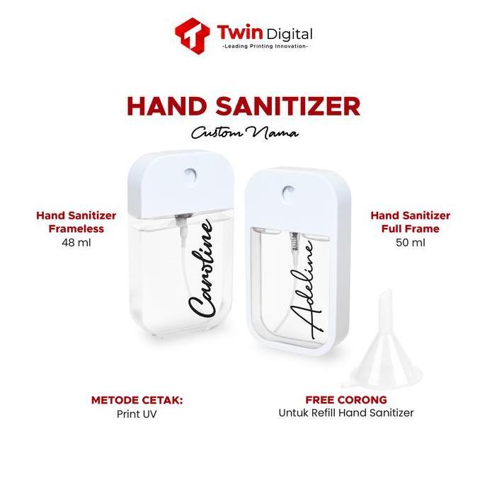 Bytwx- Hand Sanitizer Spray Custom Nama - Handsanitizer Pocket Spray Cair