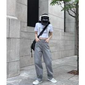 TERBARU CELANA KULOT JEANS WANITA CELANA JEANS WANITA MODEL PINGGANG TINGGI LURUS