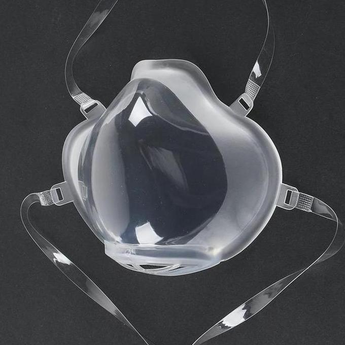 Masker Hijab Transparan masker bening masker silikon washable headloop TU