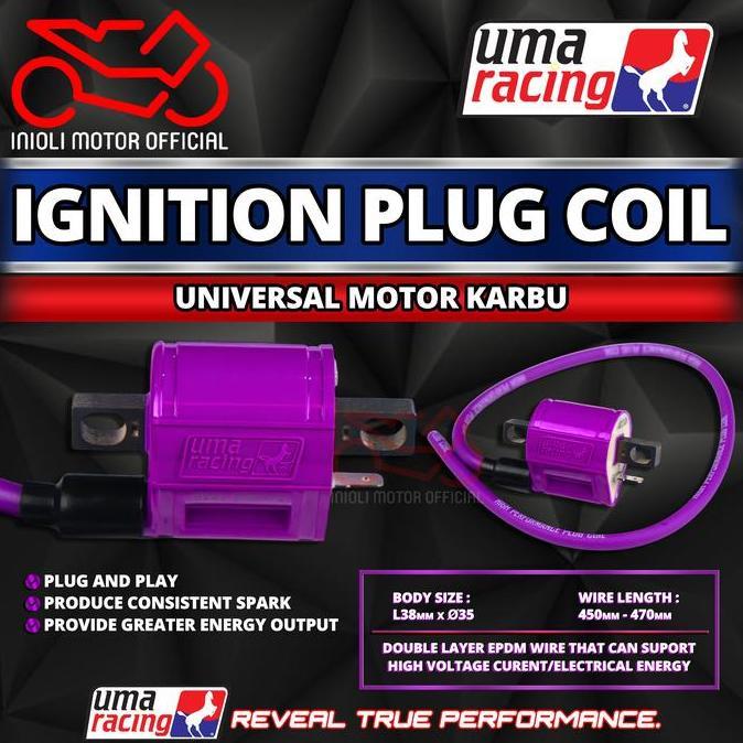 KOIL COIL KUIL UMA RACING MIO SPORTY SMILE CARBU FINO SOUL XEON IGNITION KOIL UNIVERSAL MOTOR KARBUR
