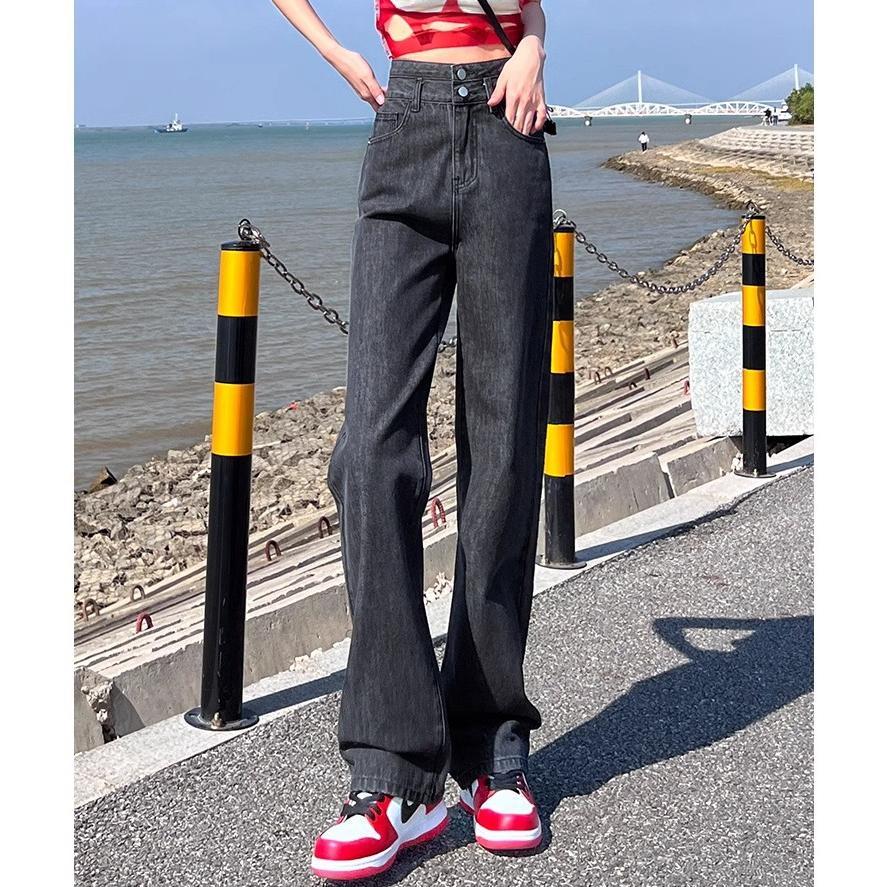 Cuci Gudang [ Obral Cuci Gudang ] The Monseur Gallery Celana Jeans Wanita High Waist Loose