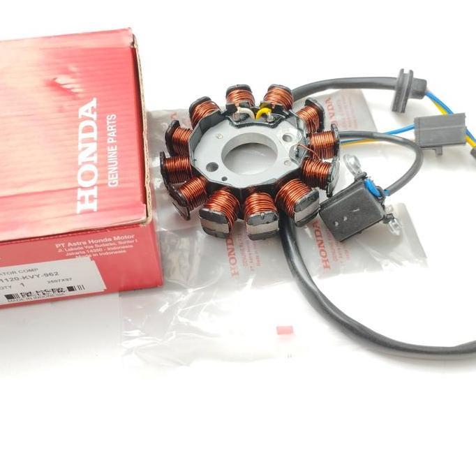 Spull Spul Assy Stator Stater Starter Motor Karbu Honda Beat Scoopy