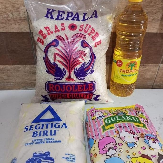 Fnbb- Paket Munggahan Beras+Minyak+Gula+Terigu