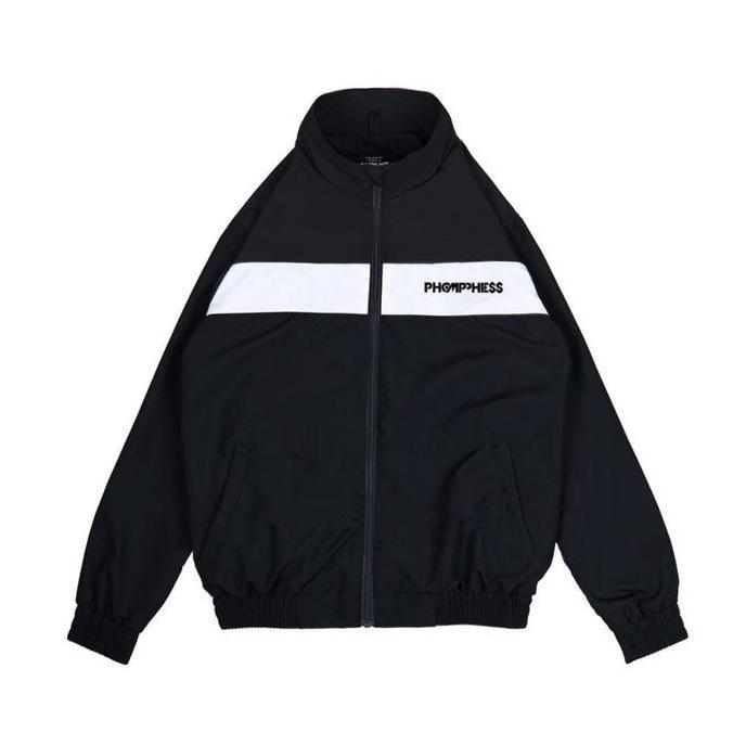 Termurah / Hot Sale Jaket Track Suit Tracktop Sport Bahan Taslan Jn Jacket Pria Wanita Kekinian Sant