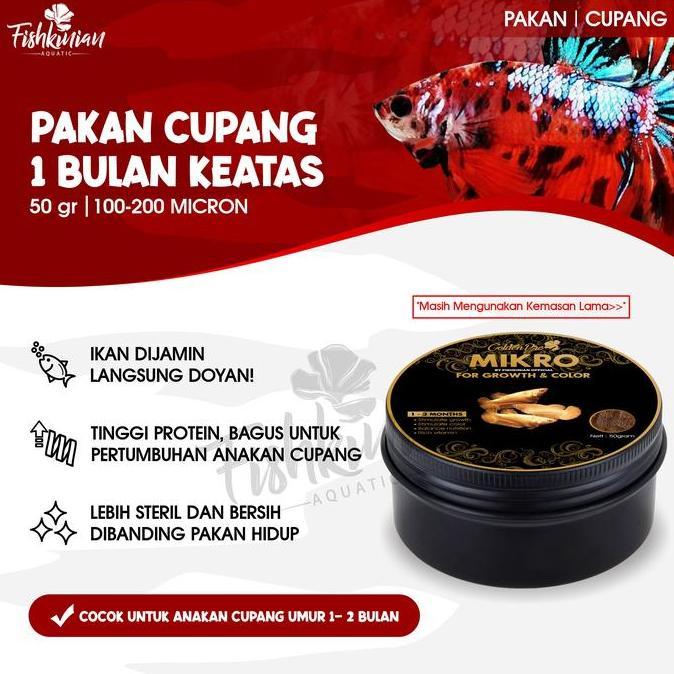 Fishboy- Pelet Ikan Cupang Betta Fish - Mikro Untuk Lubukan