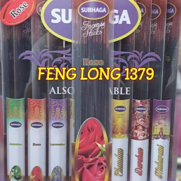 Ready  Hio Dupa Stik India Aromaterapi Subhaga Rose HITAM Incense Sticks