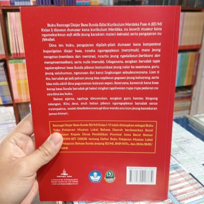 Buku Rancage Diajar Basa Sunda SD/MI kelas 1 kurikulum merdeka Pustaka Jaya
