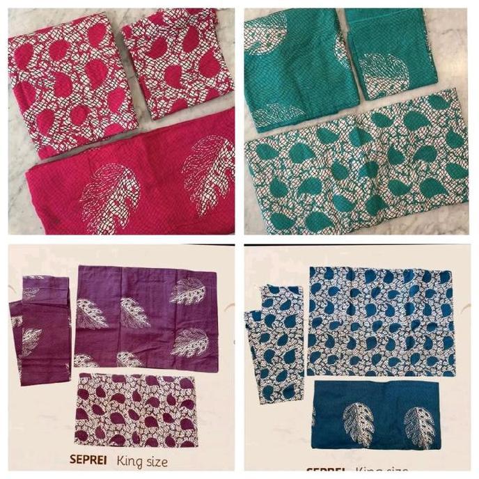 sepre putri diana motif  Batik print ukuran besar 180 x 200 4 bantal 2 guling