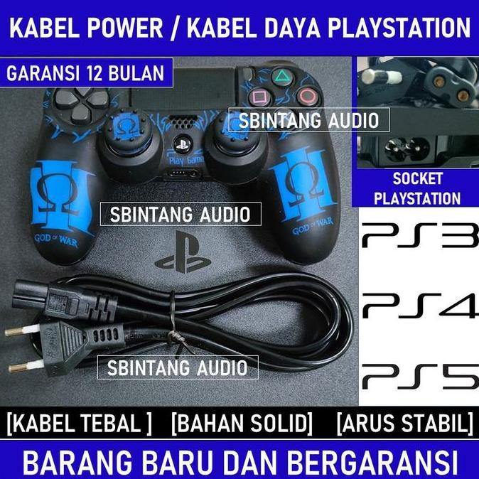 Kabel power playstation ps3 ps4 ps5 baru