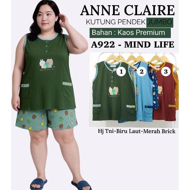 Setelan Dewasa Hpy Kutung - Celana Pendek Jumbo / Big Size Xl / 2L (Kancing 3) Anne Claire Babydoll 