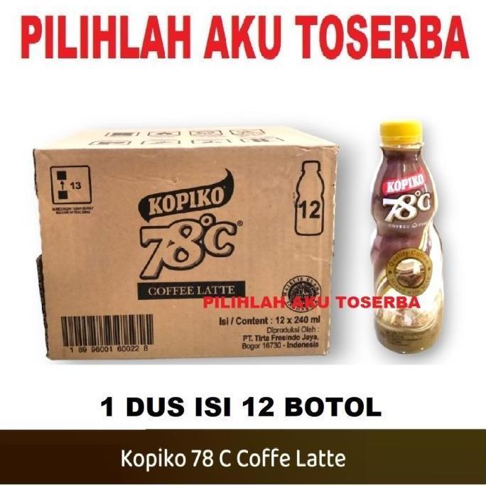 KOPIKO 78 C Minuman Kopi Coffee Latte 240 ml - ( 1 DUS isi 12 )