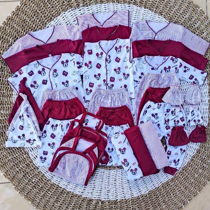 Termurah / Hot Sale 33Pcs Paket Lahiran (Sni) Baju Bayi Newborn Setelan Baju Bayi Baru Lahir Katun N