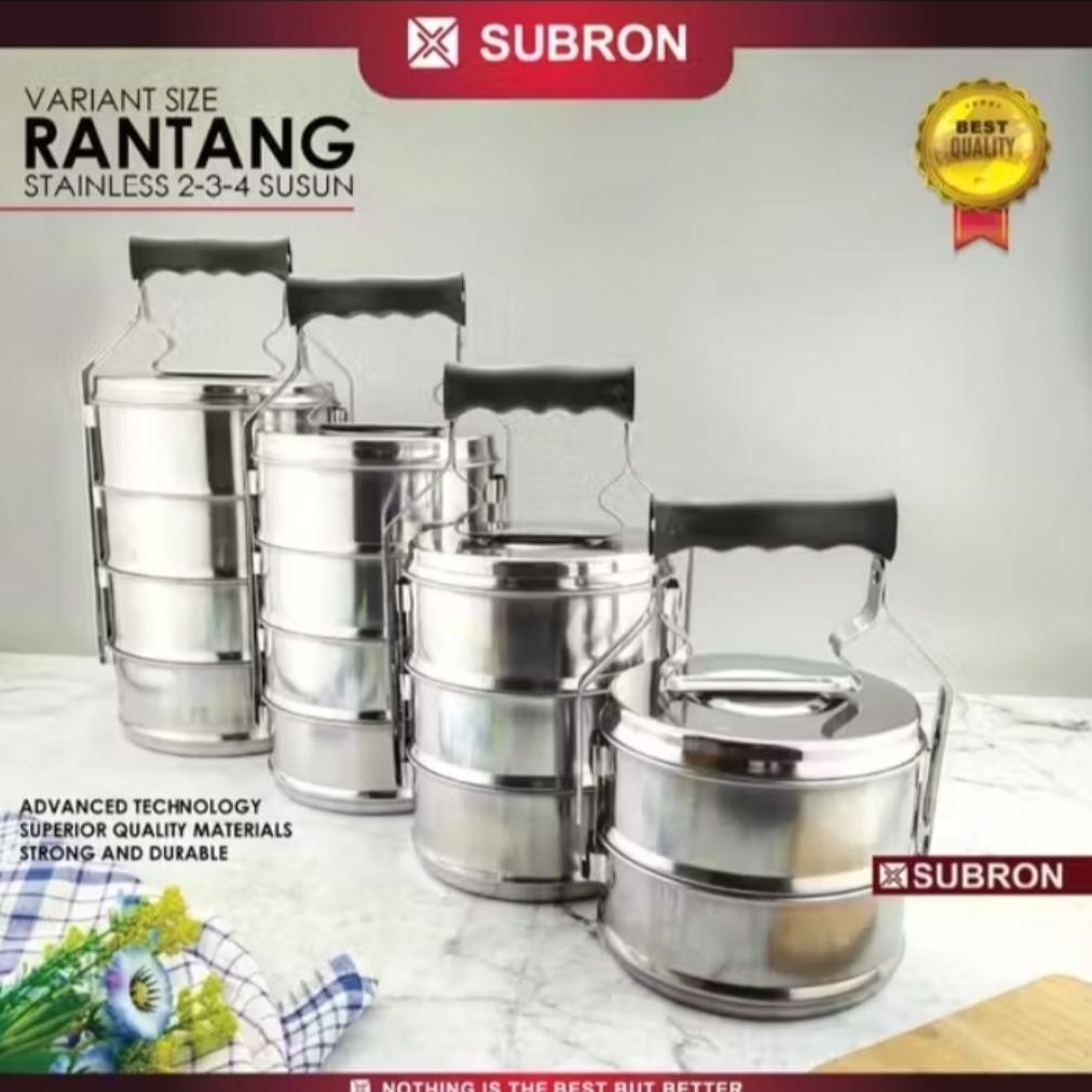 Rantang Susun Enamel 4 Susun Stainless Steel