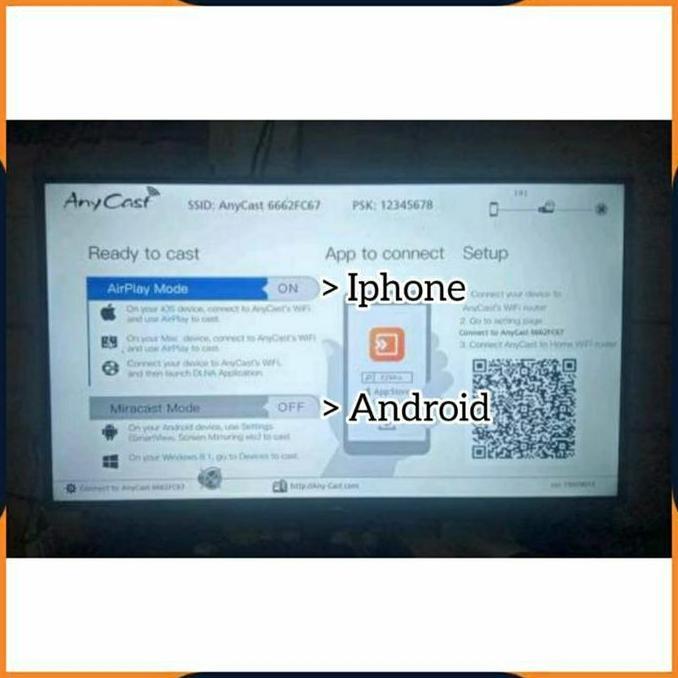 [COD] ANYCAST DONGLE WIFI / ALAT PENYAMBUNG HP KE TV / WIRELESS DONGEL MIRACAST DLNA MEDIA PLAYER / 