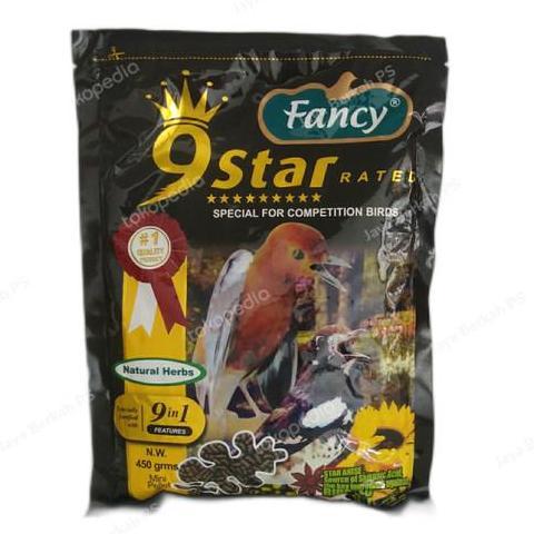 Bridwoi- Fancy 9 Star Probiotik Herbal Voer Coklat Pakan Murai Kacer Anis Ijo
