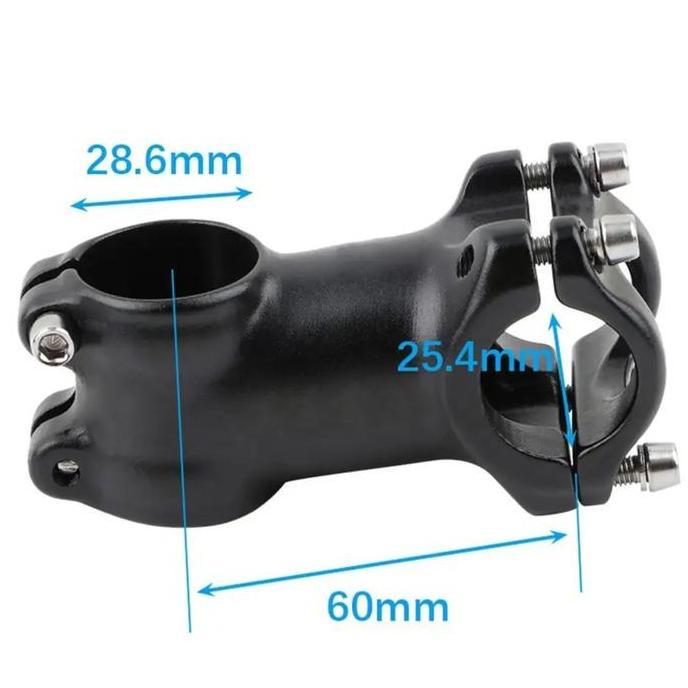 Meroca Stem Sepeda 25.4mm Panjang 60mm Handlebar Stem Sepeda Pushbike Terlaris