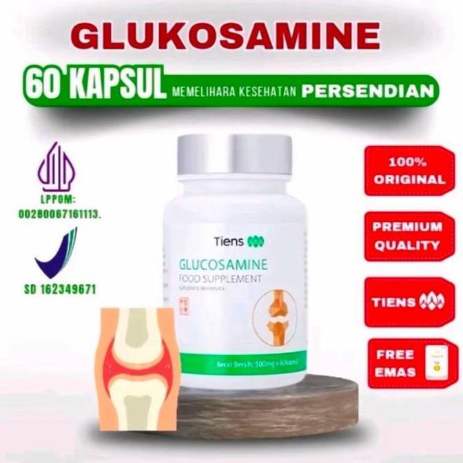 Tiens Glucosamine - suplemen Vitamin Tulang Lutut Sendi - Vitamin Penambah Cairan Sendi - Obat Sendi