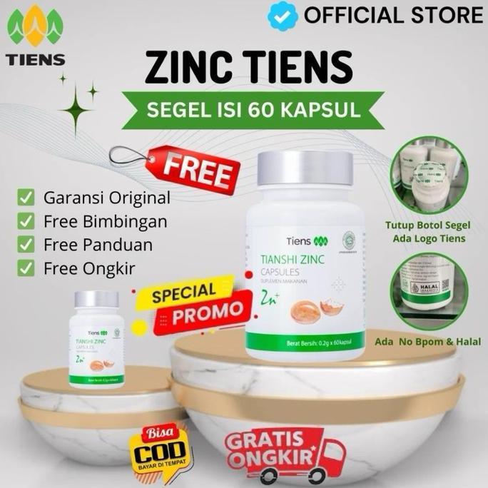 Suplemen Zinc Tiens Capsules Tianshi Bpom