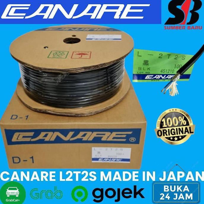OUTLETMERDEKA8 - KABEL AUDIO CANARE L2T2S MADE IN JAPAN ORIGINAL - KABEL CANARE L2T2S 1M PER ROLL 1M