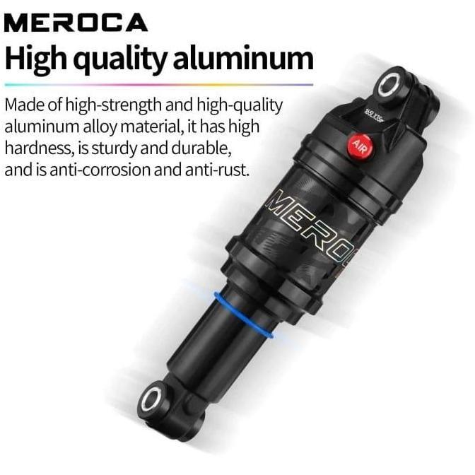 SHOCK BELAKANG TENGAH ANGIN SUSPENSI SEPEDA MTB MEROCA NEW AIR REAR SHOCK BREAKER ABSORBER REARSHOCK