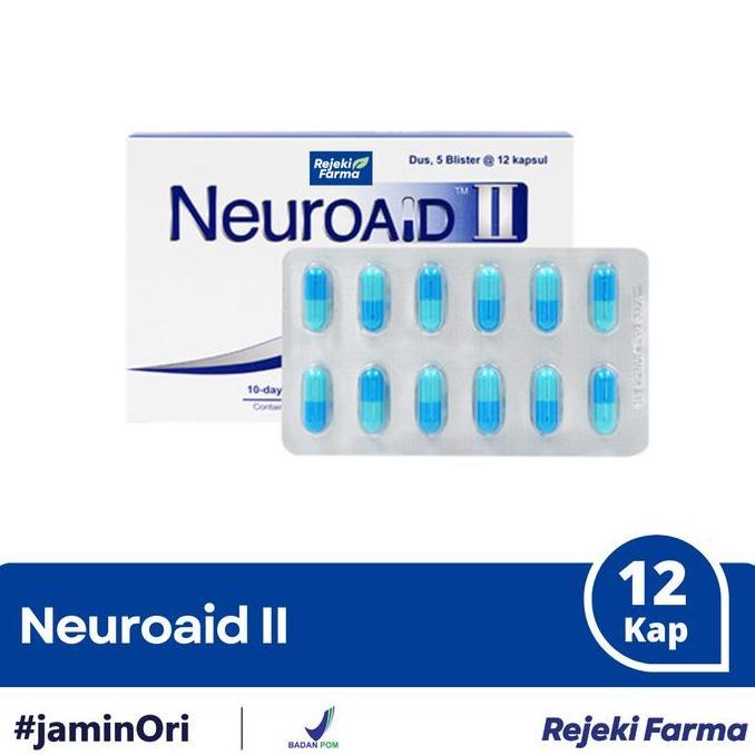 Neuroaid II - 1 Strip isi 12 Kapsul Neuro Aid 2 MLC 901