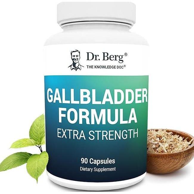 Dr. Berg Gallbladder Formula Extra Strength - with Ox Bile Powder and Conjugated Bile Acid - Digesti