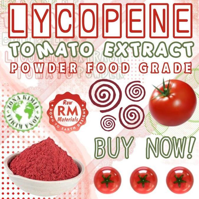 1kg Lycopene Oil Base Extract Powder Tomato Food Grade / Lycopene Bubuk Ekstrak Buah Tomat Murni 1KG