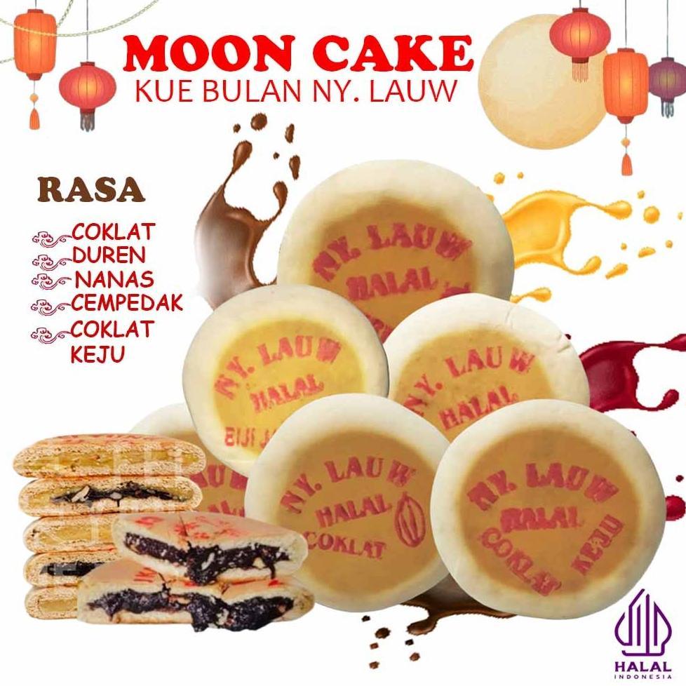 Kue Bulan Ny Lauw Asli Tong Cu Pia Mooncake Phia Kue Roda Halal Moon Cake Kue Bulan Ny. Lauw Rasa Co