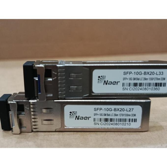TERBARU - NAERFIBER SFP+ Transcelver SFP 10G BD SM 20km Compatible Mikrotik