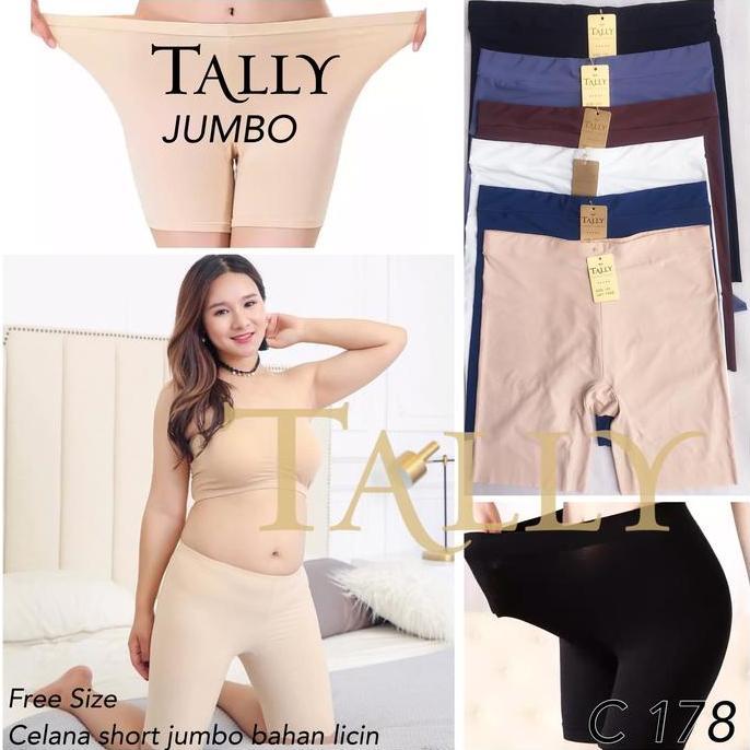 Wmn- Celana Short Seamless Tally C 178 Short Pants Jumbo Xxl . Xxxl