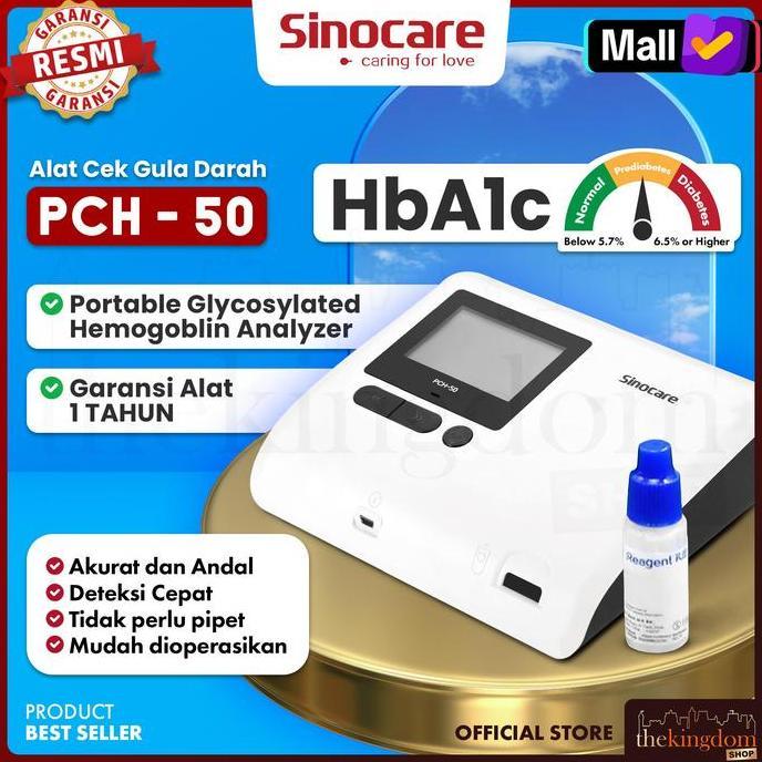 LAPAKJAJAN33 - SINOCARE PCH-5 PORTABLE GLYCOSYLATED HEMOGLOBIN ANALYZER HBA1C ALAT CEK GULA DARAH BL