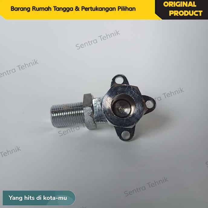 Tritok- Kran Kaca Boiler Setrika Uap Elbow Kaca Tabung Boiler Setrika Uap 3/8" 1/2" Sinatex Nagamoto