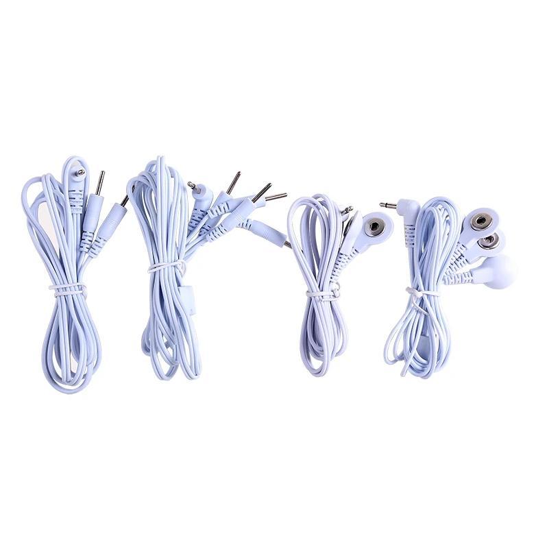 2/4 way 2.5/3.5mm TENS cable electrode wire for EMS TENS equipment body massager for healthy muscle 