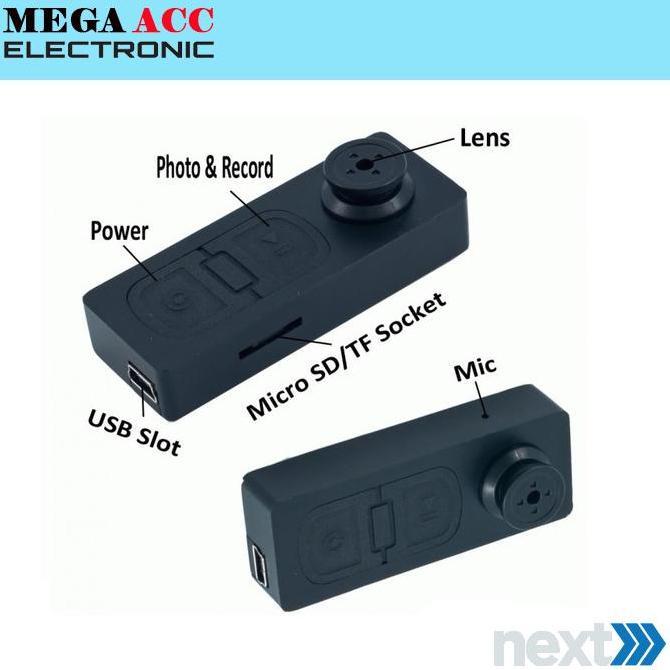 Agent- Kamera Kancing Baju - Spy Camera Kancing - Hd