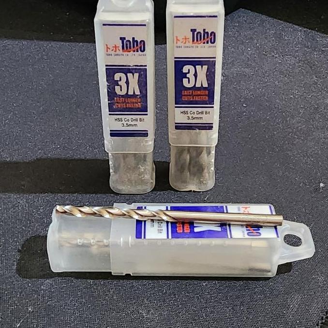 BAJANTEKNO MATA BOR BESI 3,5 MM TOHO MATA BOR BESI HSS COBALT TOHO 3,5MM