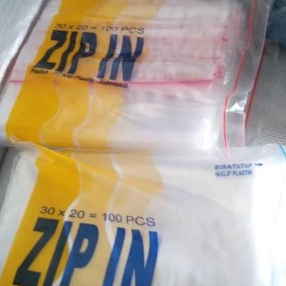 @100 lembar Plastik Klip 20x30 Klip Plastik