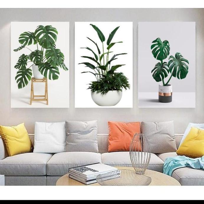 Hiasan Dinding Daun Ukuran 47x31 Hiasan dinding TANAMAN UKURAN BESAR Hiasan dinding A3+ | Dekorasi d