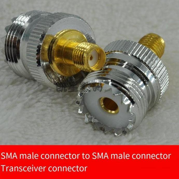 KAULANO Konektor Adapter PL259 SMA Female to UHF Female - Konektor HT Adapter