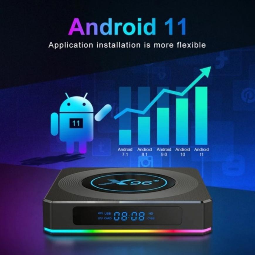BESTPROMO [Flash Sale!!!]Tjbox Android Tv Box X96 X4 Amlogic S905X4 16GB/265GB Android 11 8K USB3.0/