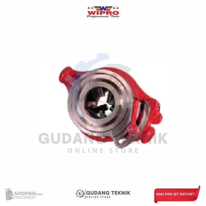 GRASSSTEKNO Alat Snai Pipa Set Ratchet 1/2" - 2" WIPRO SP-114/Alat Drat Pipa WIPRO