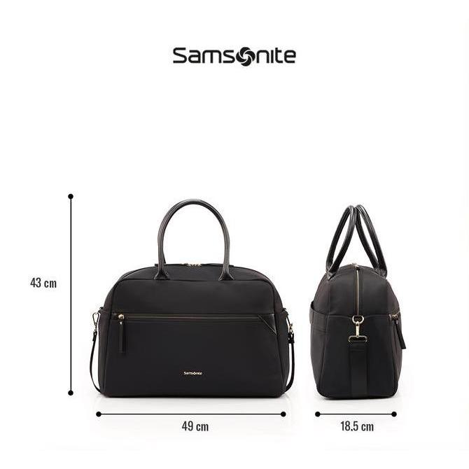 Samsonite Prudence Eco Duffel Antimicrobial - Black (TERBAIK) (TERBARU) (TERMURAH)