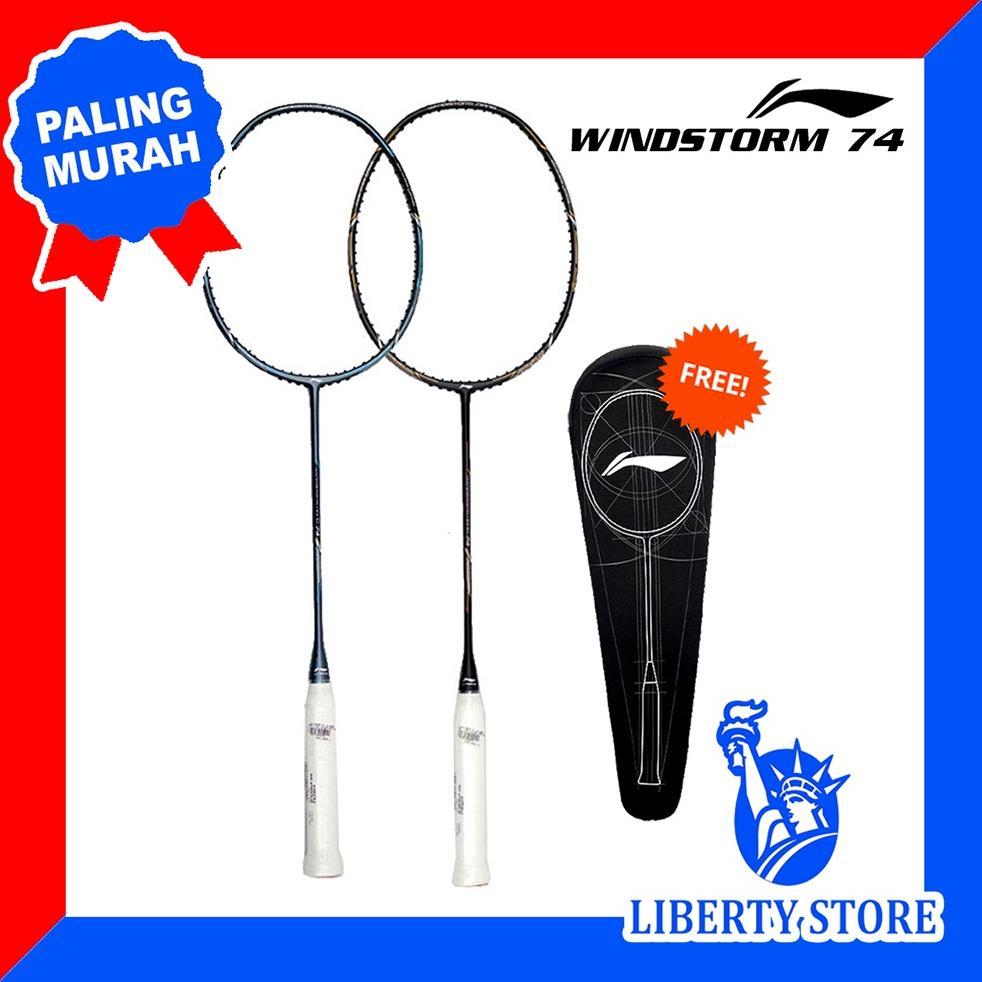 Raket Badminton ORIGINAL LINING WINDSTORM NANO 74 + TAS