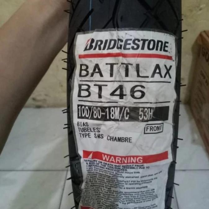 Terlaris Ban Luar Battlax Bridgestone Bt45 Ukuran 100 -80 Ring 18