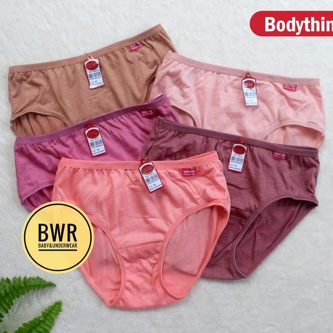 BL131 }} [ 3pc ] CD BODYTHIN | Celana Dalam Wanita Murah Berkualitas CD Cewek Remaja Dewasa - Bwr Ma